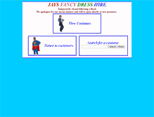 Tablet Screenshot of jaysfancydress.co.uk